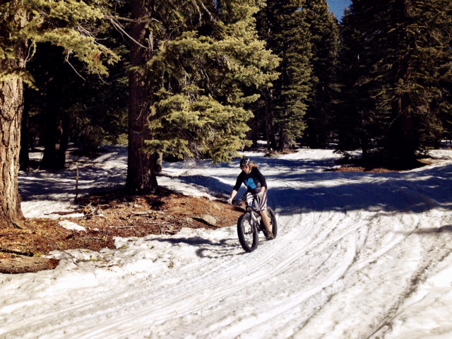 Winter Bike Riding in Tahoe