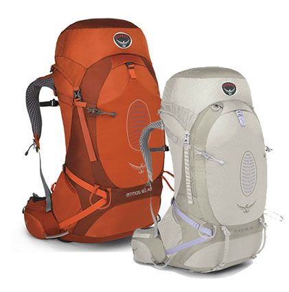 Osprey's Atmost & Aura Backpacks