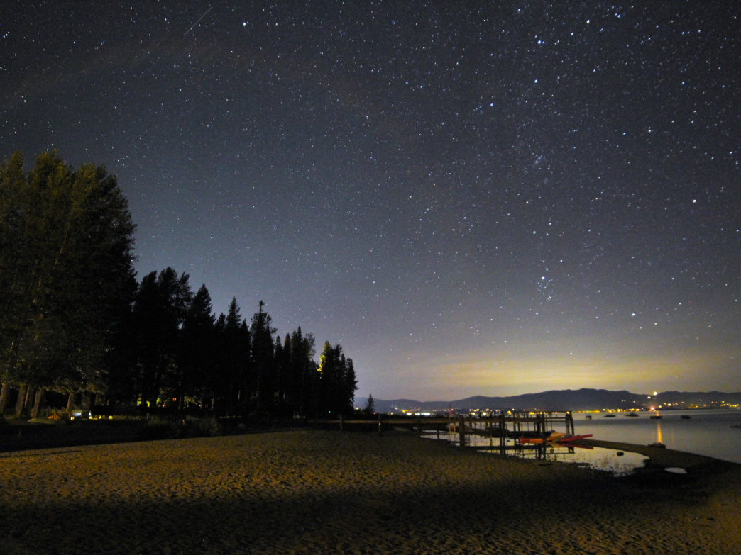 Lake Tahoe is full of scenic spots for stargazing. Bob Duffy