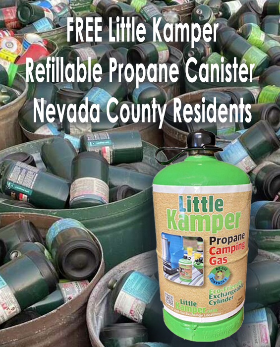 Attention Nevada County Residents! Little Kamper Refillable Propane Cylinder Free at Granite Chief